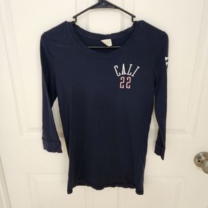 Hollister long sleeve navy top